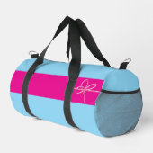 Bogen auf Rosa Klein Duffle Bag (Rechte Ecke)