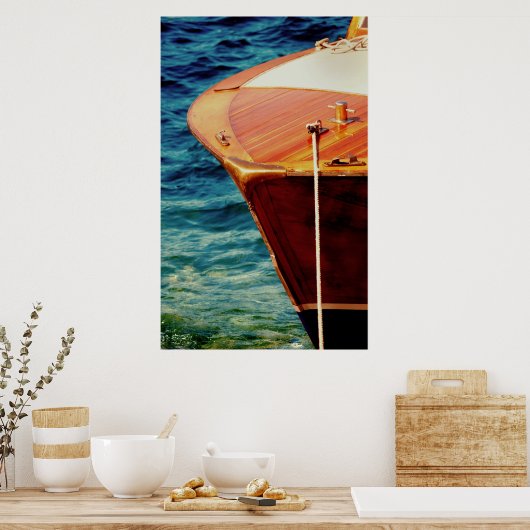 Bogen aus klassischem Holz Poster (Küche)