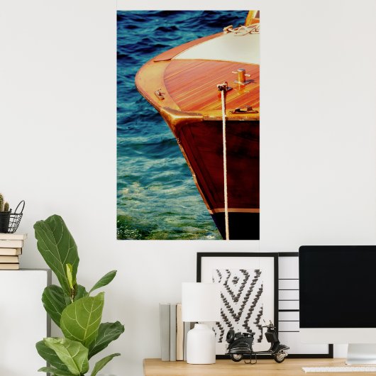 Bogen aus klassischem Holz Poster (Heimbüro)