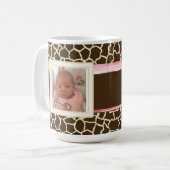 Bogen-Baby-Mädchen-Foto des Kaffeetasse (Vorderseite Links)