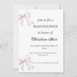 Bogen Baby Shower Einladung