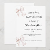 Bogen Baby Shower Einladung (Vorne/Hinten)