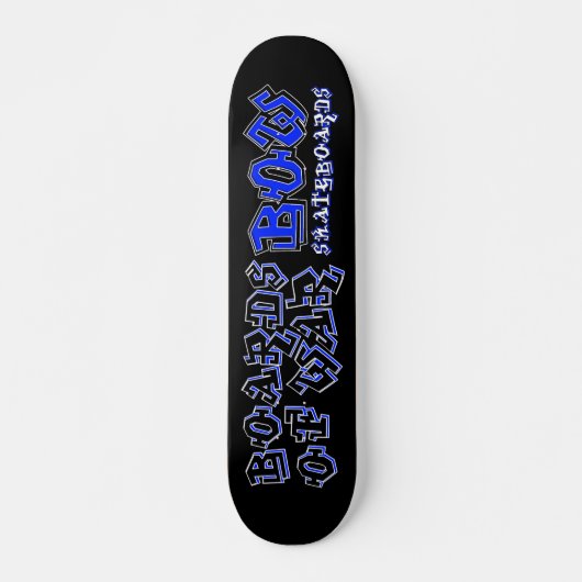 BOGEN blaue Graffiti-Plattform Skateboard (Vorne)