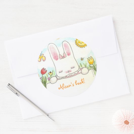 Bogen-Buchzeichen Runder Aufkleber (Umschlag)