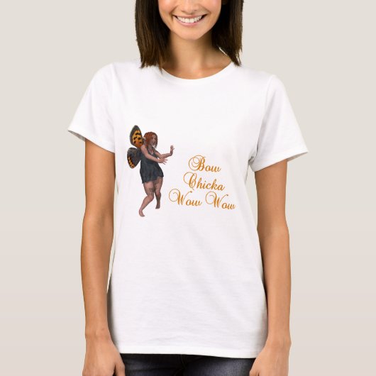 Bogen chicka wow wow T-Shirt (Vorderseite)