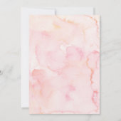 Bogen Coquette Farbige Blumen Sommer Schmetterling Einladung (Rückseite)