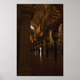 Bögen der Córdoba-Moschee-Kathedrale - Fotografie Poster