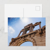 Bogen des Hadrian, Athen, Griechenland Postkarte (Vorne/Hinten)