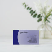 Bogen-Entwurf - Marine-Blau Visitenkarte (Stehend Vorderseite)