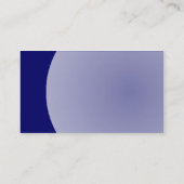 Bogen-Entwurf - Marine-Blau Visitenkarte (Rückseite)