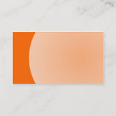 Bogen-Entwurf - Orange Visitenkarte (Rückseite)
