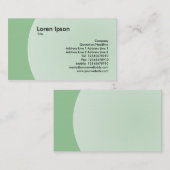 Bogen-Entwurf - verblaßtes Grün Visitenkarte (Vorne/Hinten)