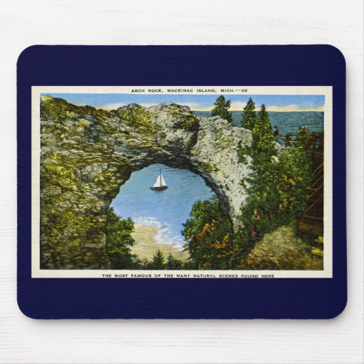 Bogen-Felsen Mackinac Insel, Michigan Mousepad (Vorne)