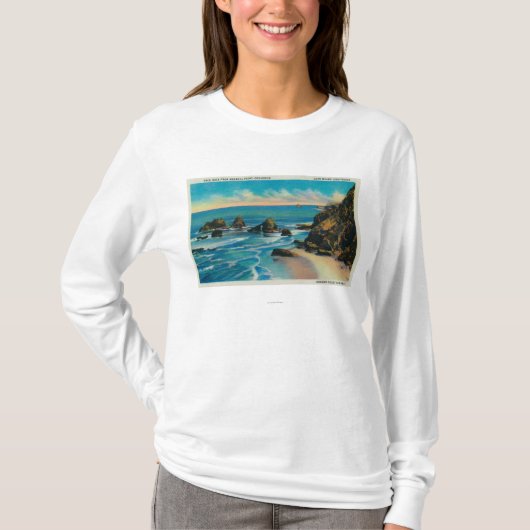 Bogen-Felsen von Maxwell-Punkt, OceansideCoast T-Shirt (Vorderseite)