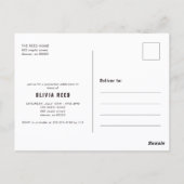 Bogen-Foto-Collage-Abschlussfeier-Einladung Postkarte (Rückseite)