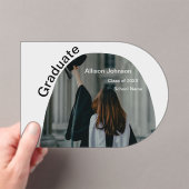 Bogen Foto Moderne, schlichte Graduierungsparty Acryleinladungen (Insitu (Handheld))