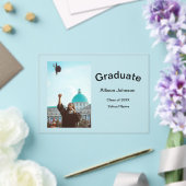 Bogen Foto Moderne, schlichte Graduierungsparty Acryleinladungen (In Situ (Hochzeit))