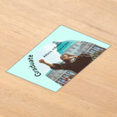 Bogen Foto Moderne, schlichte Graduierungsparty Acryleinladungen (Ablage )