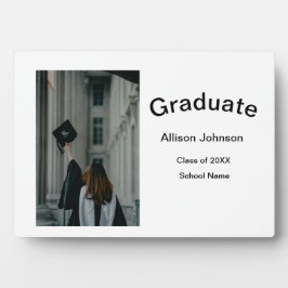 Bogen Foto Moderne, schlichte Graduierungsparty Fotoplatte