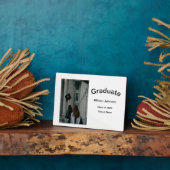 Bogen Foto Moderne, schlichte Graduierungsparty Fotoplatte (Seite)