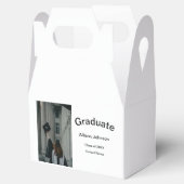 Bogen Foto Moderne, schlichte Graduierungsparty Geschenkschachtel (Geöffnet)