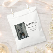 Bogen Foto Moderne, schlichte Graduierungsparty Geschenktütchen (Ausgeschnitten)