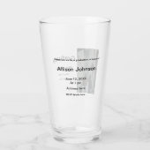 Bogen Foto Moderne, schlichte Graduierungsparty Glas (Rückseite)