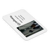 Bogen Foto Moderne, schlichte Graduierungsparty Magnet (Rechte Seite)
