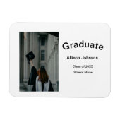 Bogen Foto Moderne, schlichte Graduierungsparty Magnet (Horizontal)