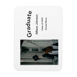 Bogen Foto Moderne, schlichte Graduierungsparty Magnet