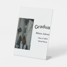 Bogen Foto Moderne, schlichte Graduierungsparty