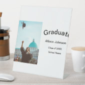 Bogen Foto Moderne, schlichte Graduierungsparty Sockelschild (In Situ)