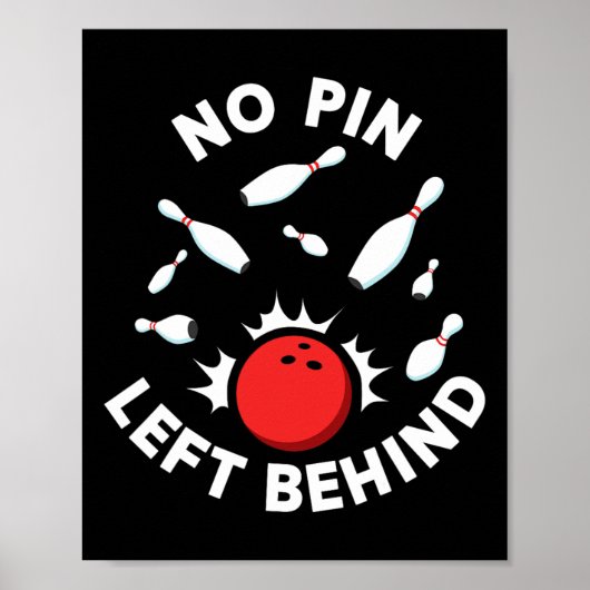 Bogen für Männer Frauen oder Kinder Bowling Team S Poster (Vorne)