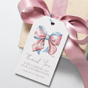 Bogen Gender Reveal Danke Geschenkanhänger