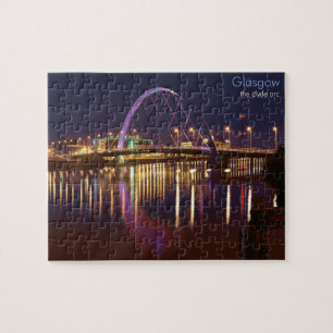 Bogen Glasgows Clyde nachts Puzzle