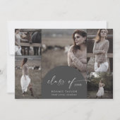 Bogen | Graue Klasse 2024 Multi-Foto-Abschluss Ankündigung (Vorderseite)