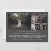 Bogen | Graue Klasse 2024 Multi-Foto-Abschluss Ankündigung (Rückseite)