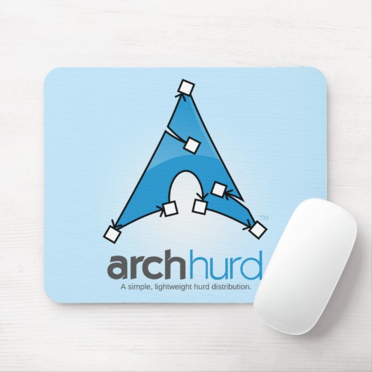 Bogen Hurd Logo Mousemat Mousepad (Mit Mouse)