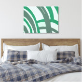 Bögen in Grün und Grau Leinwanddruck (Insitu (Schlafzimmer))