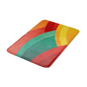 Bögen in lebhaften Farben Badematte (Schrägansicht)