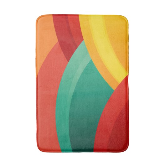 Bögen in lebhaften Farben Badematte (Vorderseite Vertikal)