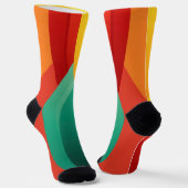Bögen in lebhaften Farben Socken (Gewinkelt)