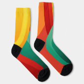 Bögen in lebhaften Farben Socken (Rechts)