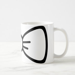 Bogen-Krawatte Kaffeetasse