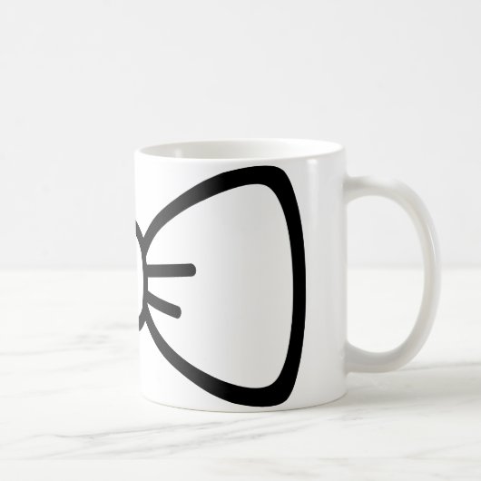 Bogen-Krawatte Kaffeetasse (Rechts)