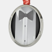 Bogen-Krawatte Ornament Aus Metall (Links)