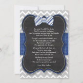 Bogen-Krawatten-Baby-Dusche danken Ihnen Dankeskarte (Vorderseite)