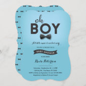 Bogen-Krawatten-kleine Mann-Baby-Duschen-Einladung Einladung (Vorne/Hinten)