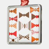 Bogen-Krawatten Retro Silbernes Ornament (Links)