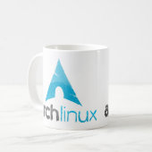 Bogen-Linux-Logo Kaffeetasse (Vorderseite Links)